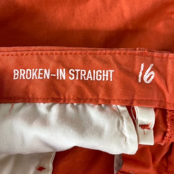 New GAP Broken in Straight Khaki Pants Women's Size 16 - Picture 3 of 11